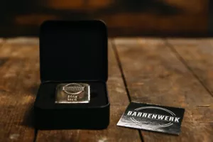 Barrenwerk 100g Silberbarren mit Zertifikat und Seriennummer im Metalletui - Bild 1 von 10