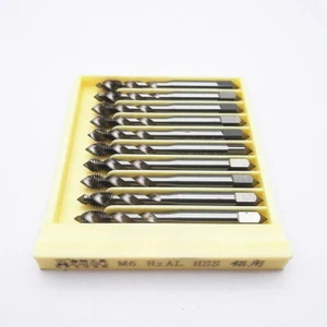 10pcs HSS Thread Tap M2-M12 Spiral Flute Metric For Cutting Aluminum/Copper - Picture 1 of 5