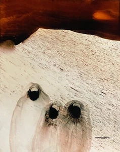 Tonito Original Painting.BLIZZARD.Unique Organic Otherworldly art.Mystery Nomads - Picture 1 of 3