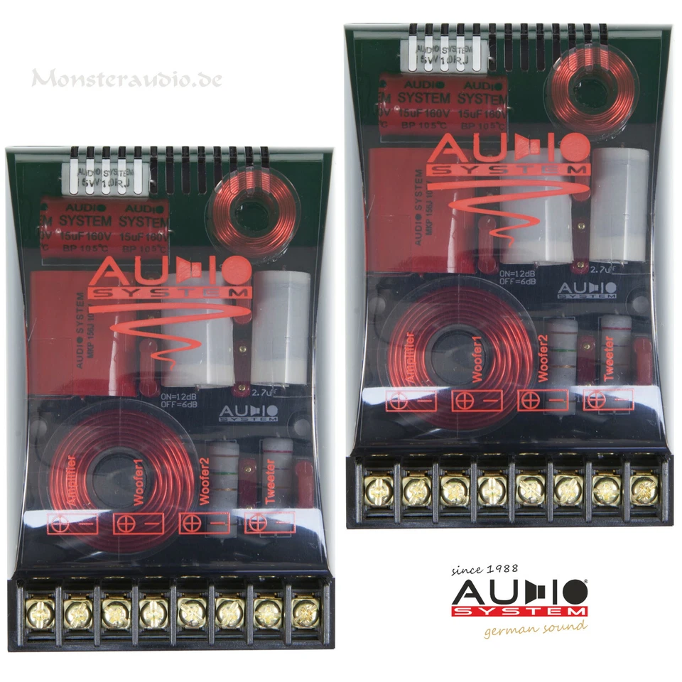 Audio System FWX EVO2 2-Wege Lautsprecher Frequenzweiche 64-fache Anpassung  - Bild 1 von 1