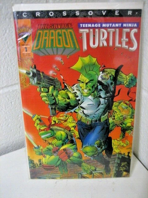 Savage Dragon/Teenage Mutant Ninja Turtle Crossover # 1 VF cond: Mirage publishi - Image 1 of 1