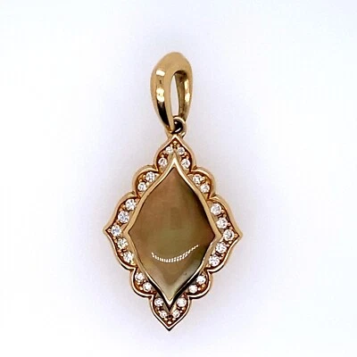 Kabana Mother of Pearl Diamond 14K Yellow Gold Pendant DG7077002 - Image 1 of 4