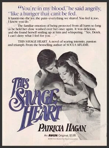 This Savage Heart Book Promo 1980s Print Advertisement 1984 Patricia Hagan - Picture 1 of 1
