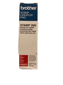 BROTHER STAMP CREATOR PRO RED STAMP INK REFILLS .67 fl oz 20 CC - Bild 1 von 4