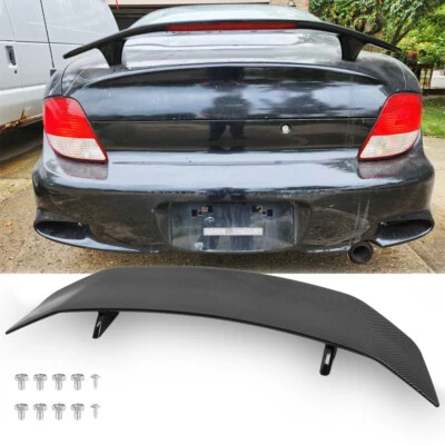 46" Carbon Rear Trunk Spoiler GT-Style Racing Wing For Hyundai Tiburon 1997-2008 - Image 1 of 4