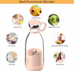 Portable Handheld Electric Juicer Blender Bottle Usb Fruit Mixer Smoothie Blend - Picture 1 of 8