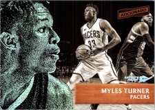 2016-17 Panini Aficionado Artist's Proof Basketball Card #90 Myles Turner 