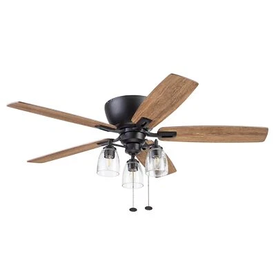 Prominence Home Arthur, 52 inch Industrial Farmhouse Flush Mount LED Ceiling ... - Image 1 of 4