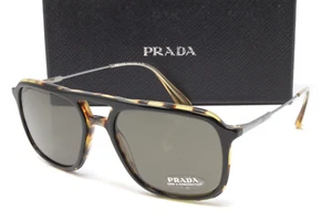 Prada PR06VS-NAI5S2 Top Black Medium Havana 54mm Square Men's Sunglasses - Picture 1 of 9