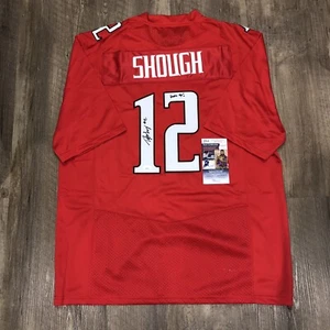 Tyler Shough Autographed Texas Tech Red Raiders Under Armour Jersey Oregon JSA - Picture 1 of 10