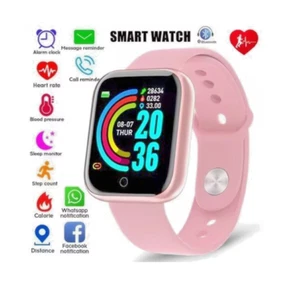Montre Connectée Smartwatch Rose Gold Bluetooth Android iOS Sport Santé - Photo 1/4