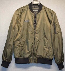 Guess Jeans Giubbotto Bomber Uomo Oliva Taglia Large - Foto 1 di 14