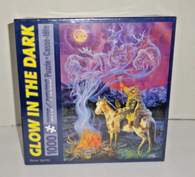 Bits & Pieces Brillan en la Oscuridad 1000 Piezas Puzzle Moon Spirits Sellado Foto 1 de 4