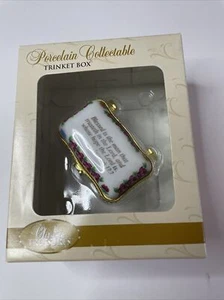 Neu im Karton Classic Treasures Porzellan Sammlerstück Schmuckschatulle Jeremia 17:7 religiös - Bild 1 von 9