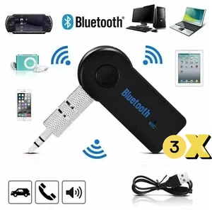 Bluetooth Receiver Wireless Car Transmitter Adapter 3.5MM AUX Audio Stereo 3x - Picture 1 of 7