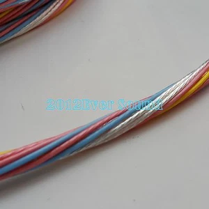 Cable de audio altavoz de alimentación 8N OCC plateado 12 núcleos hágalo usted mismo - Imagen 1 de 2