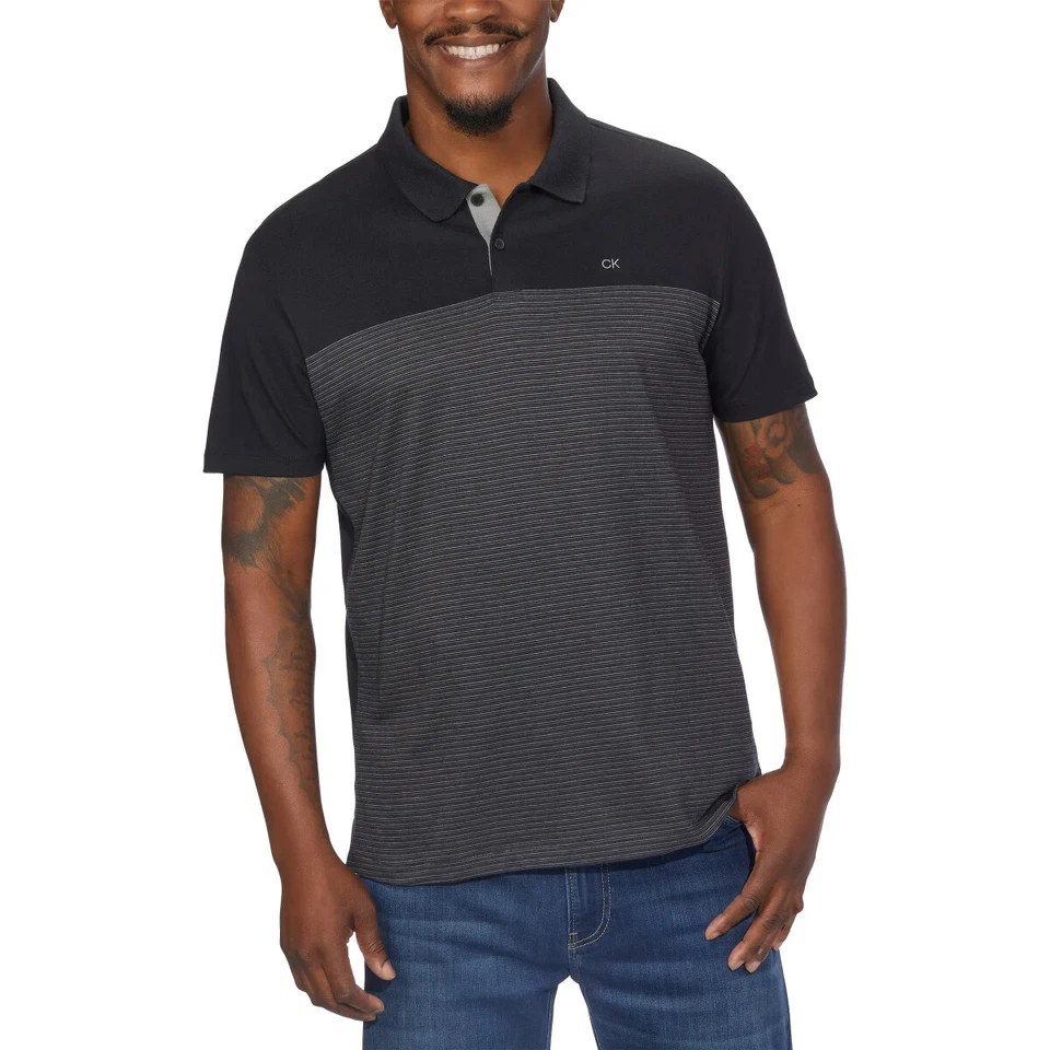 Calvin Klein Men's Cotton Liquid Touch Polo (Choose Size and Color) - Image 1 of 1