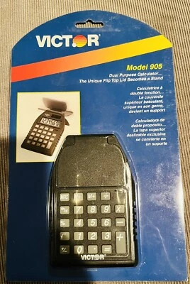 Victor Model 905 Handheld Dual Purpose Calculator w/ Flip Top — New NIP - Image 1 of 4