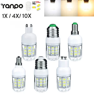 7w Led Corn Light Bulbs 27leds smd Night Cold Beam angle E27 360 degree E14 Room - Picture 1 of 18