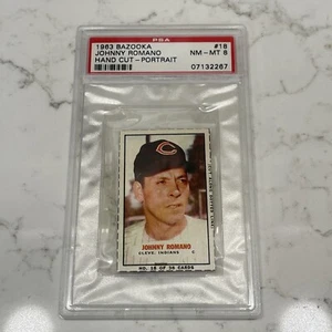 1963 BAZOOKA Johnny Romano Hand Cut PSA 8 HIGH GRADE Low Pop! EXCELLENT! - Picture 1 of 2