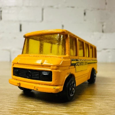 Corgi Juniors Mercedes-Benz School Bus Yellow Black 1:64 - Image 1 of 4