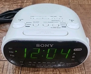 Sony Dream Machine AM/FM Dual Wecker weiß Radiowecker Modell ICF-C318 GETESTET - Bild 1 von 4