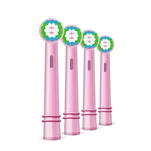 Testine di Ricambio per Spazzolino Elettrico Bambini - Confezione da 4 - Pulizia Morbida e Delicata - Foto 1 di 8