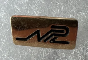10k Vtg Terryberry Award Lapel Hat Pin Gold Black Lettering Small Rectangular. M - Picture 1 of 4