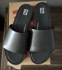 Fitflop Gracie Leather Pool Slides Size US 6 - Picture 1 of 10
