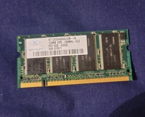 VINTAGE Nanya PC2100S 128MB DDR LAPTOP MEMORY RAM MODULE - Picture 1 of 4