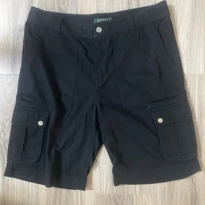 Pantalones Cortos Carga Lauren Ralph Lauren Mujer Negros Talla 10 Excelente Estado Foto 1 de 4
