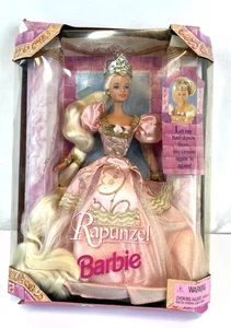 Barbie 1997 Rapunzel Pink Dress Crown Extra Long Hair Mattel # 17646 In Box - Picture 1 of 15