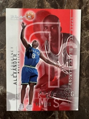 2000-01 UD Black Diamond Courtney Alexander Rookie Gems RC 069/750 #115 Dallas Foto 1 de 2
