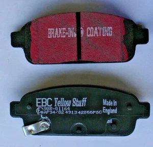 EBC YELLOW STUFF REAR BRAKE PADS FOR CHEVROLET CRUZE VAUXHALL ASTRA - Picture 1 of 2