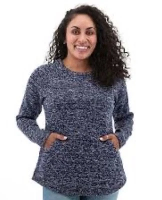 Top túnica tejida Bexlie azul marino y blanco Aventura para mujer talla XS NUEVO Foto 1 de 4