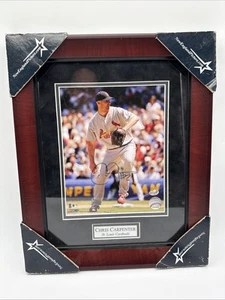 Chris Carpenter St Louis Cardinals Signed Authentic Picture With Frame - Picture 1 of 7