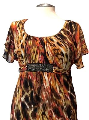 City Triangles Womem's  Blouson Dress Multi Color  Size Medium - Image 1 of 4