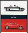 Maserati 4200 Coupe & Spyder 2001-02 UK Market Sales Brochure