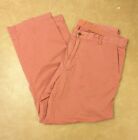 Tommy Bahama Pants Mens 38x30 Red Chino Flat Front Slacks Cotton Blend