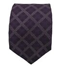 FAÇONNABLE Purple Geometric Silk Tie HANDMADE FRANCE 60"/ 3.8" EC
