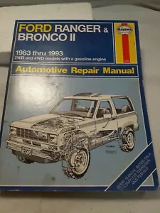 Ford Ranger and Bronco II 1983 -1992 haynes repair manual - Bild 1 von 6