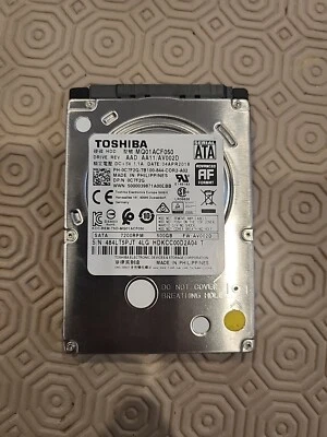 Toshiba MQ01ACF050 500GB Thin 2.5" Laptop 500GB HDD - Image 1 of 2