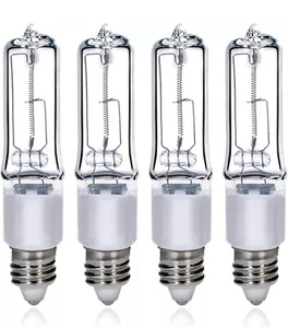 JDE11 120V 100W T4 Mini Candelabra Base 1600lm 2800K Clear 4 Count - Picture 1 of 11