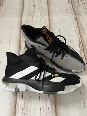 Adidas cinza amarelo camurça cano alto juvenil tamanho 5 estampa camuflada preta basquete - Imagem 1 de 4