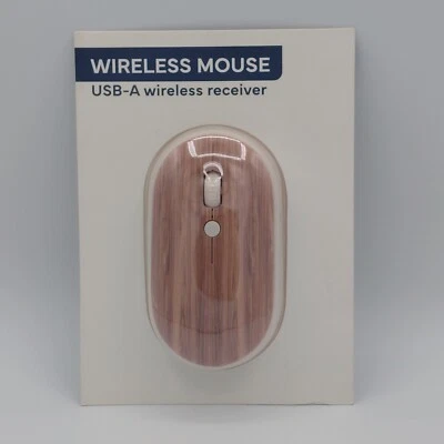 Natural Wood  Vivitar Wireless Computer Mouse (NEW IN PACK) - Image 1 of 3