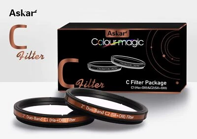 Askar Colour Magic C 2" Duo-band Filter C1 Or C2 - Hα+OⅢ Duo-band filter - SⅡ+OⅢ - Image 1 of 3