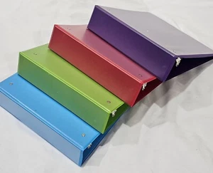 Office Storage Durable View 3-Ring Binder with 3-Inch Rings 4-Pack (multicolor) - Picture 1 of 3