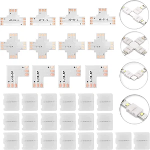 ENQIMAOYI 32pcs 3pin LED Connector Strip solderless L-Shaped... - Picture 1 of 5
