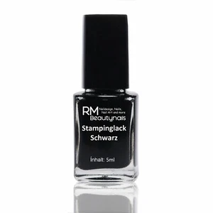 5ml Stamping Lack Schwarz für Konad Nails Stempellack Nagellack Nail Art Nagel - Bild 1 von 2