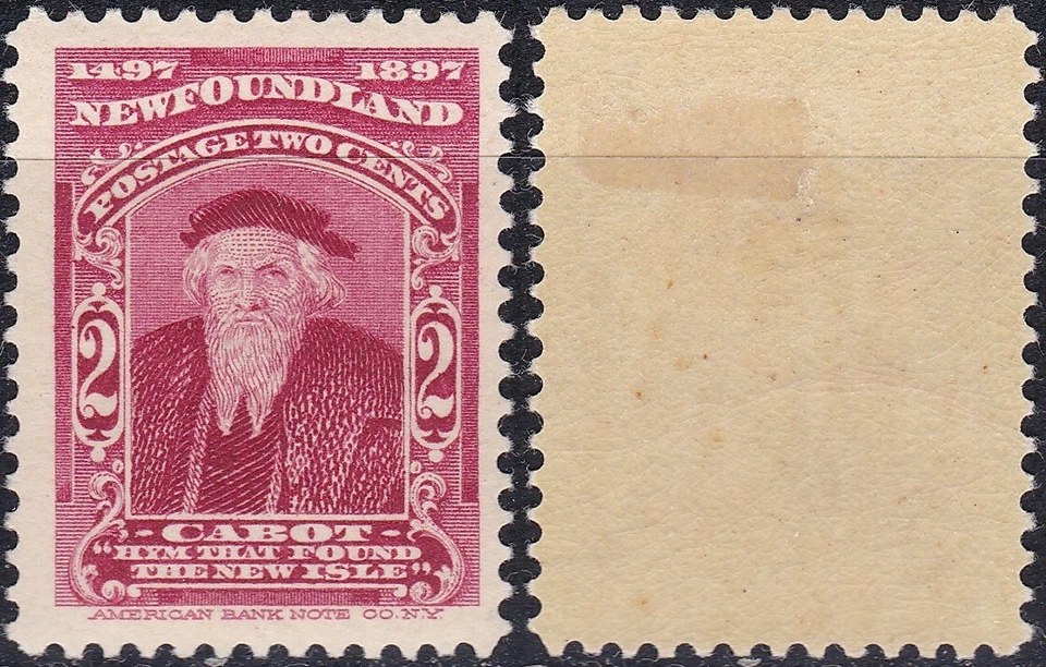 Terranova 1897 2 C. John Cabot Sc-62 Rosa Brillante MVLH OG #W1 Nº2 - Vendedor de EE. UU. Foto 1 de 1